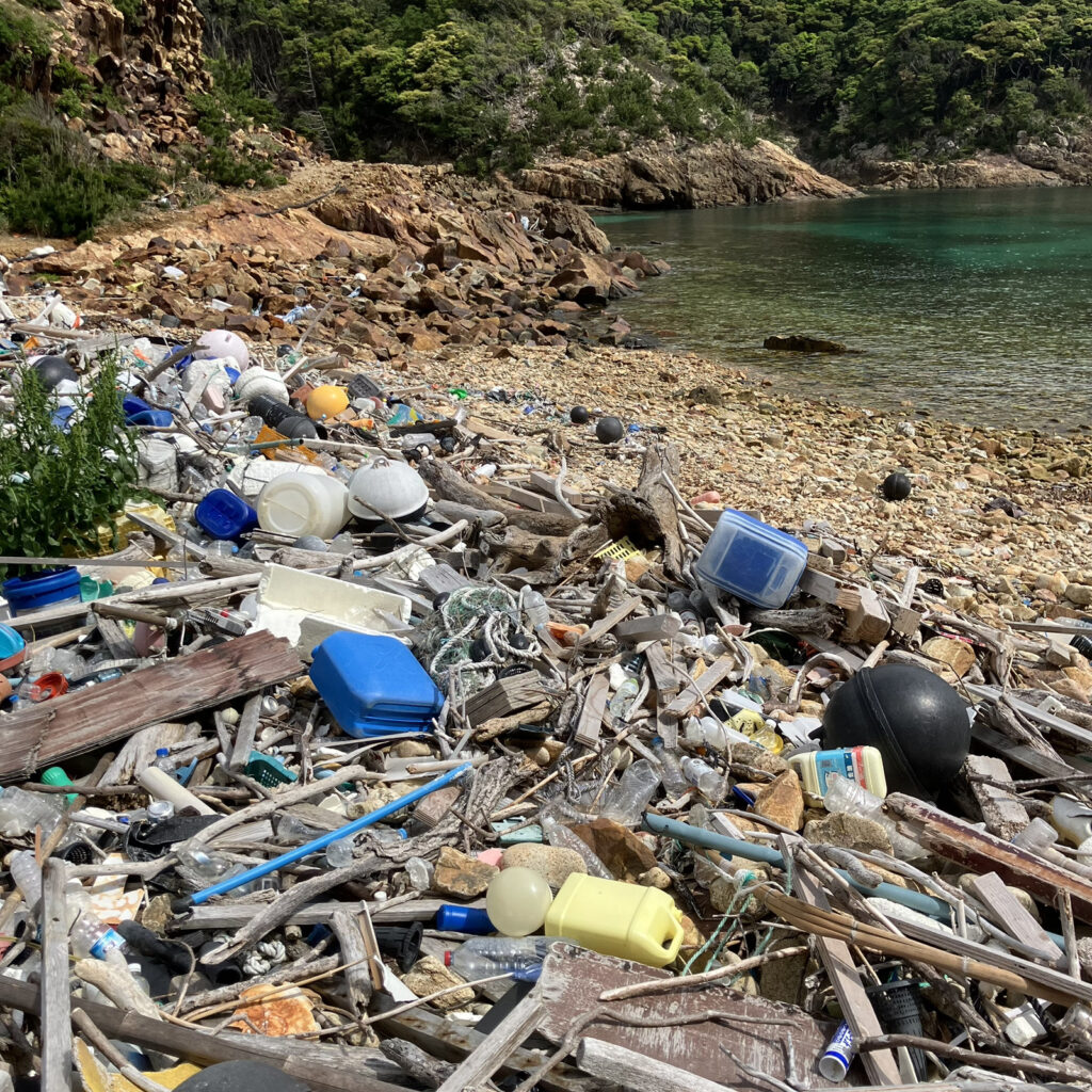 対馬の海ゴミ